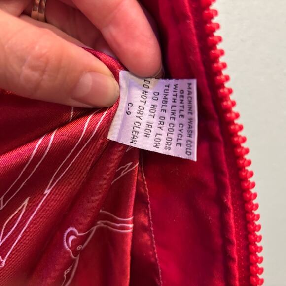 Tulle Women’s Red Cinched Waisted Quilted Vest Size Small - Picture 9 of 12